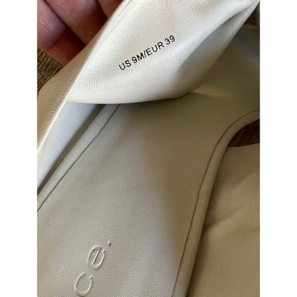 Vince Denise Knot Slide cream leather Sandals Slide size 39 - Picture 6 of 10